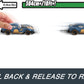 Hot Wheels Pull-Back Speeders Set of 2 Toy Cars in 1:43 Scale, Pull Cars Backward & Release, High-Performance, Collectible, with Rolomatic Engine or