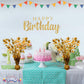 PMU 3 Pack Bursting Star Metallic Foil Spray Centerpiece- Metallic Orange Balloon Weights, Party Table Decorations Centerpiece for Birthdays