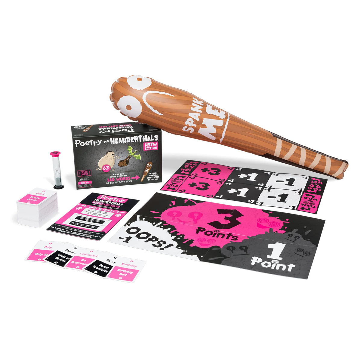 Exploding Kittens Poetry for Neanderthals NSFW, 2+ Players, Ages 17+