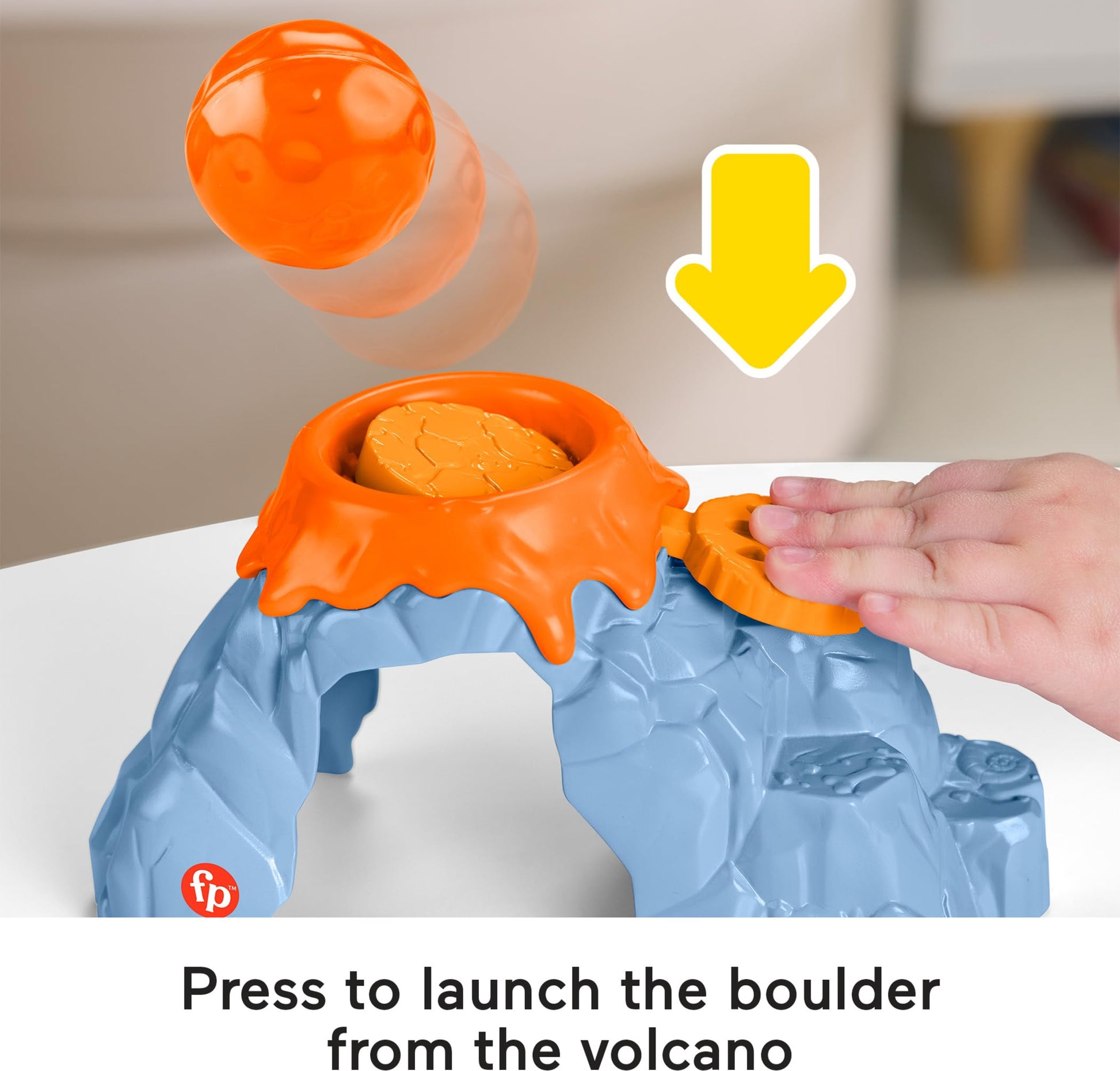 Little People Fisher-Price Spin & Play Dinosaur Playground - Toddler Interactive Playset with Spinning Action