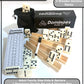Games Dominoes Double 6, Tournament Size, Two Toned with Spinner (Center) Rivets, in Wooden case