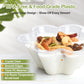 KUCKOW Clear Bowls, 100 PCS Ice Cream Bowls, Small Clear Appetizer Serving Bowls for Dessert Cake Snack Sundae Salad Candy, Party Favor Wedding