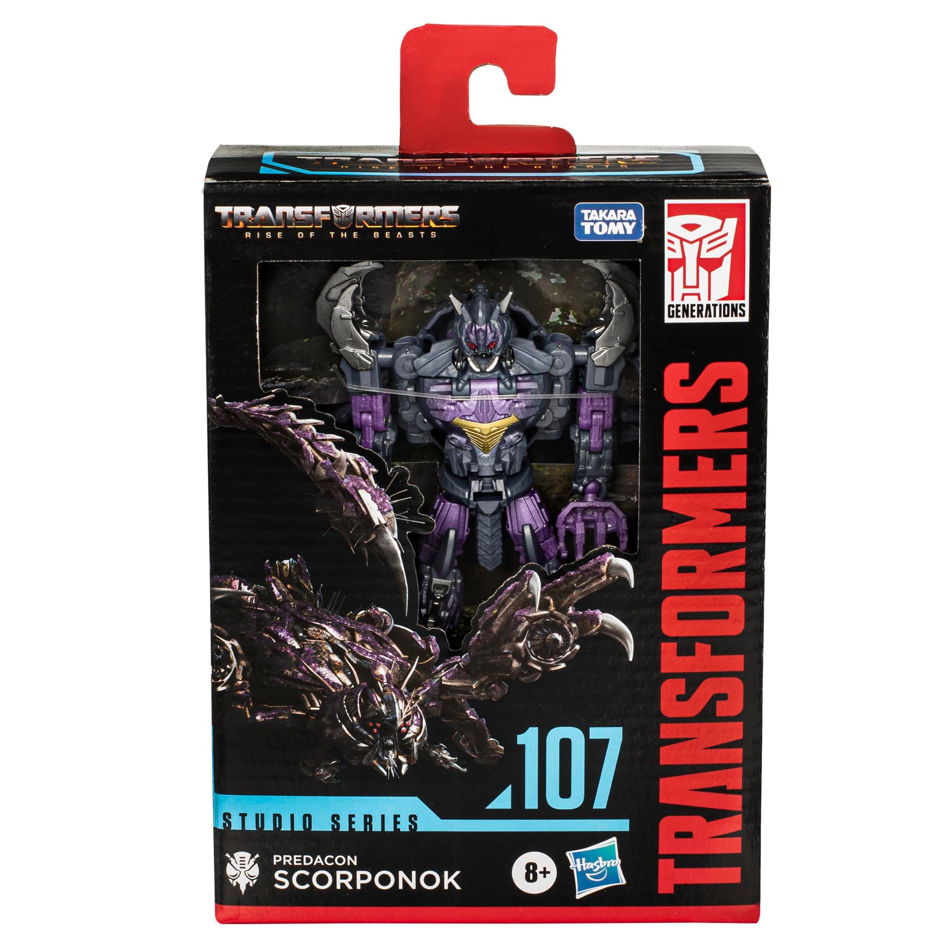 Transformers Toys Studio Series Deluxe Rise of the Beasts 107 Predacon Scorponok, 4.5-inch Converting Action Figure, 8+
