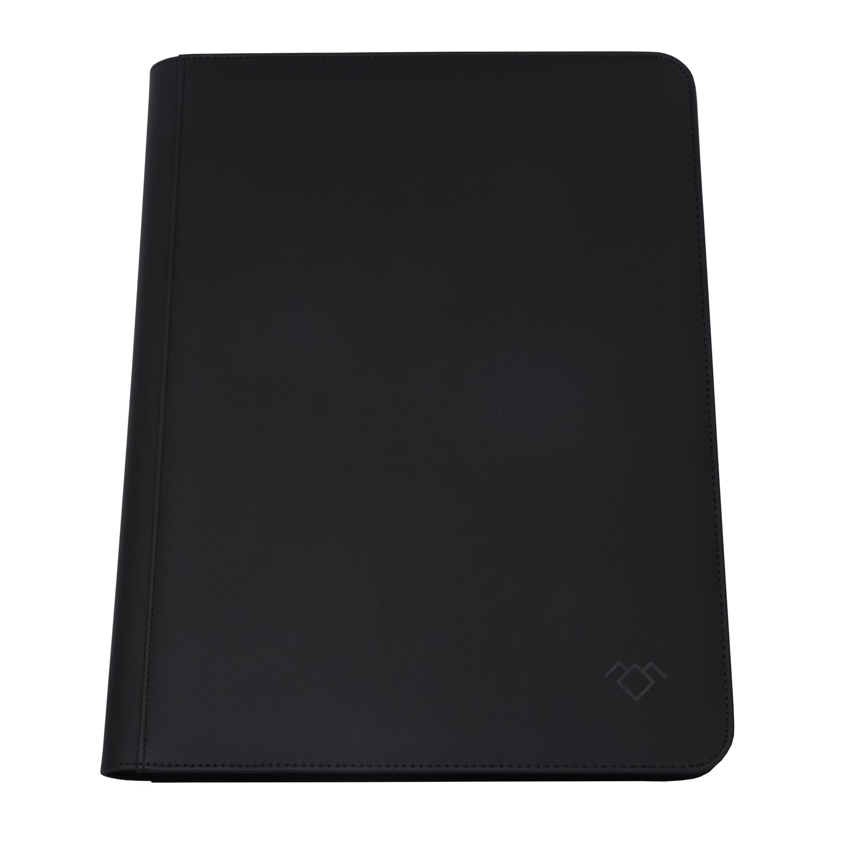 GrinOwl 16 Pocket Card Binder, Fits 1216 Trading Cards 1200+ Pockets Ringless Trading Card Album Folder for TCG (Black)