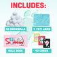 Big Discoveries Yeti Snowbrawl - A Snowball Stacking Brawl Card Game | Includes 40 Snow Balls - Fun Board Game for Kids, Teens, Adults