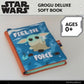 Kids Preferred Star Wars: THE Mandalorian Grogu Deluxe Soft Book - with Crinkle Pages, Teether, On-the-Go Clip, Sensory Textures, Ages 0+
