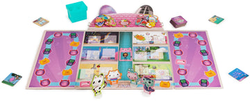 Gabby and the Magic House - Gabby Dollhouse - Board Game for Meow-Dable - Board Game to Decorate the Magic House - Headbands and Charms - Children's