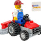 LEGO City Gardener Minifigure on Lawn Tractor - Landscaper, Blue, 1 Piece, 6+ Years