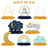 LINGTEER Twinkle Twinkle Little Star Table Honeycomb Stand Centerpieces - Cheers to Baby Shower First Birthday Welcome Little One Party Table