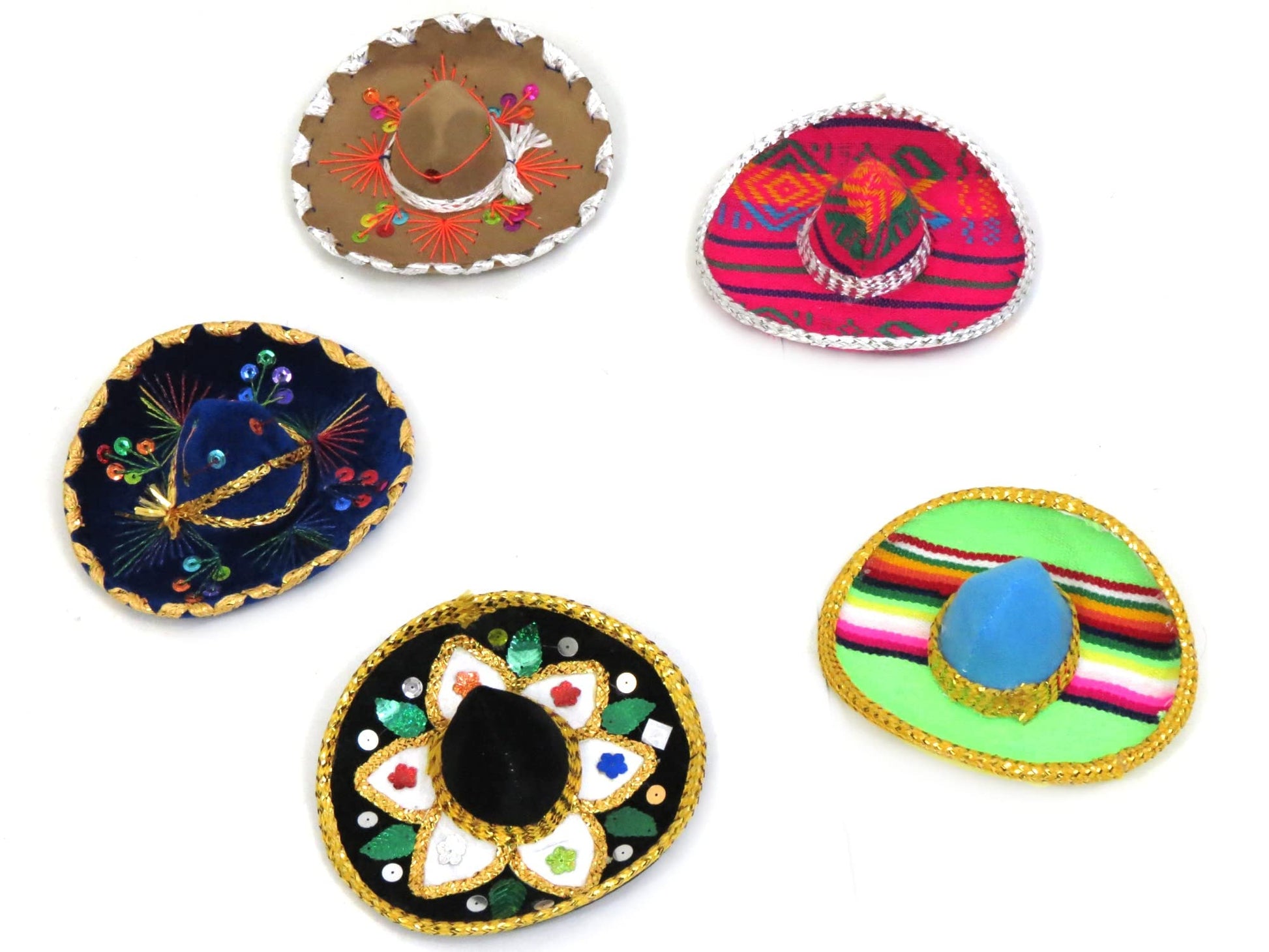Velmex Mini Charro Hats 5 Assorted Colors