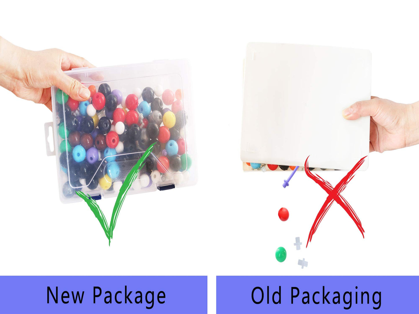 LINKTOR Chemistry Molecular Model Kit (444 Pieces), Student or Teacher Set for Organic and Inorganic Chemistry Learning, Motivate Enthusiasm