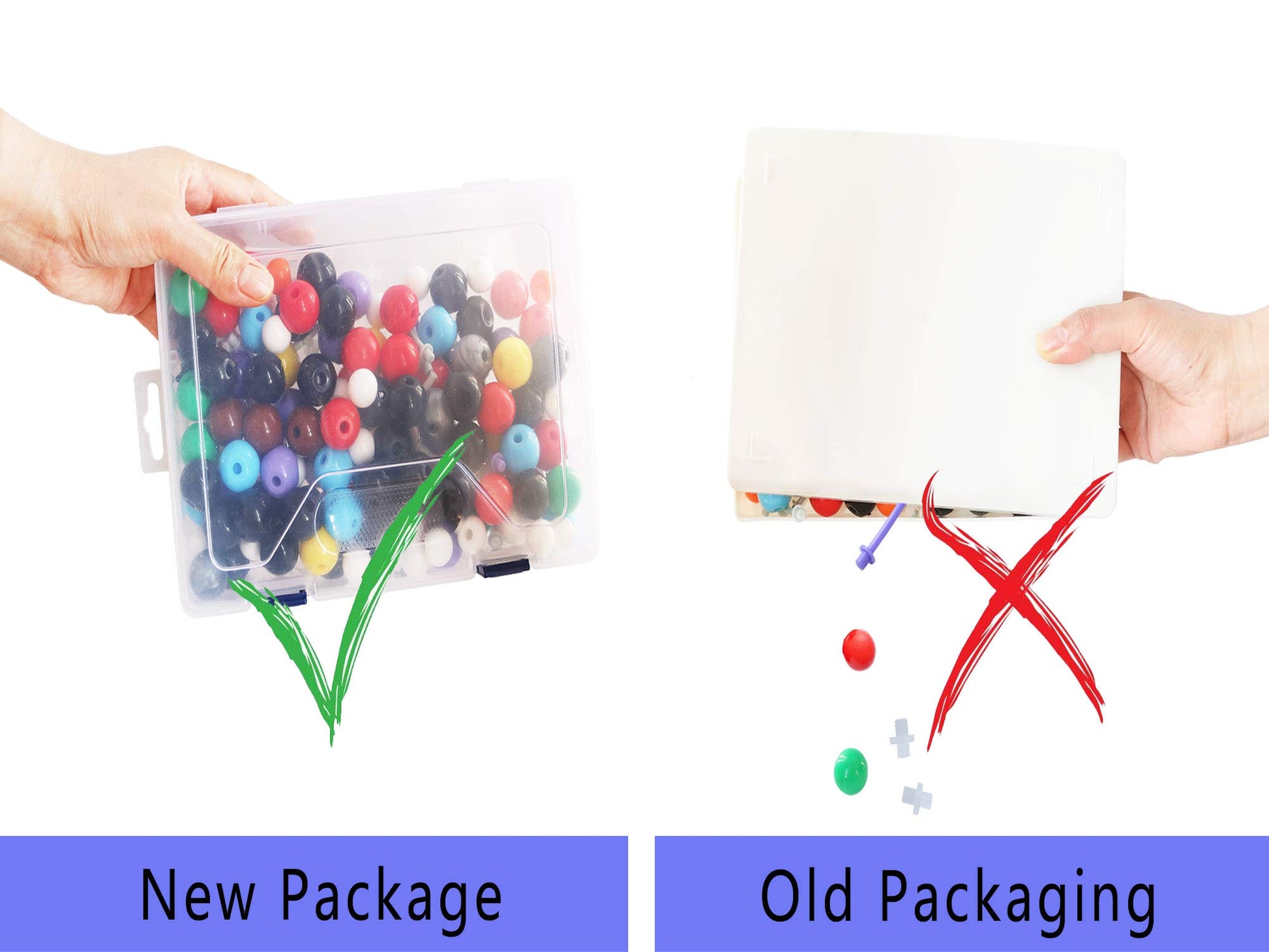 LINKTOR Chemistry Molecular Model Kit (444 Pieces), Student or Teacher Set for Organic and Inorganic Chemistry Learning, Motivate Enthusiasm