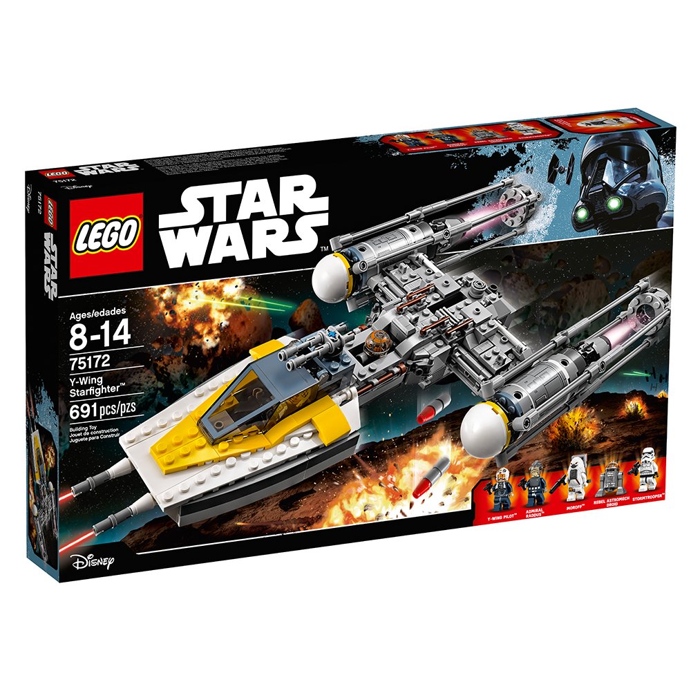 LEGO Star Wars Y-Wing Starfighter 75172 Star Wars Toy (691 Pieces)