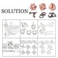 Brain Teaser Puzzle for Adults Puzzles Metal Hole Lock Adult Educational Toy Jigsaw IQ Puzzle?6 Pack? (Gold)