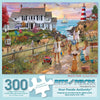 Bits and Pieces - 300 Piece Jigsaw Puzzle for Adults - 18" x 24" - Beach Path - 300 pc Large Piece Oceanside House Jigsaw by Alan Giana