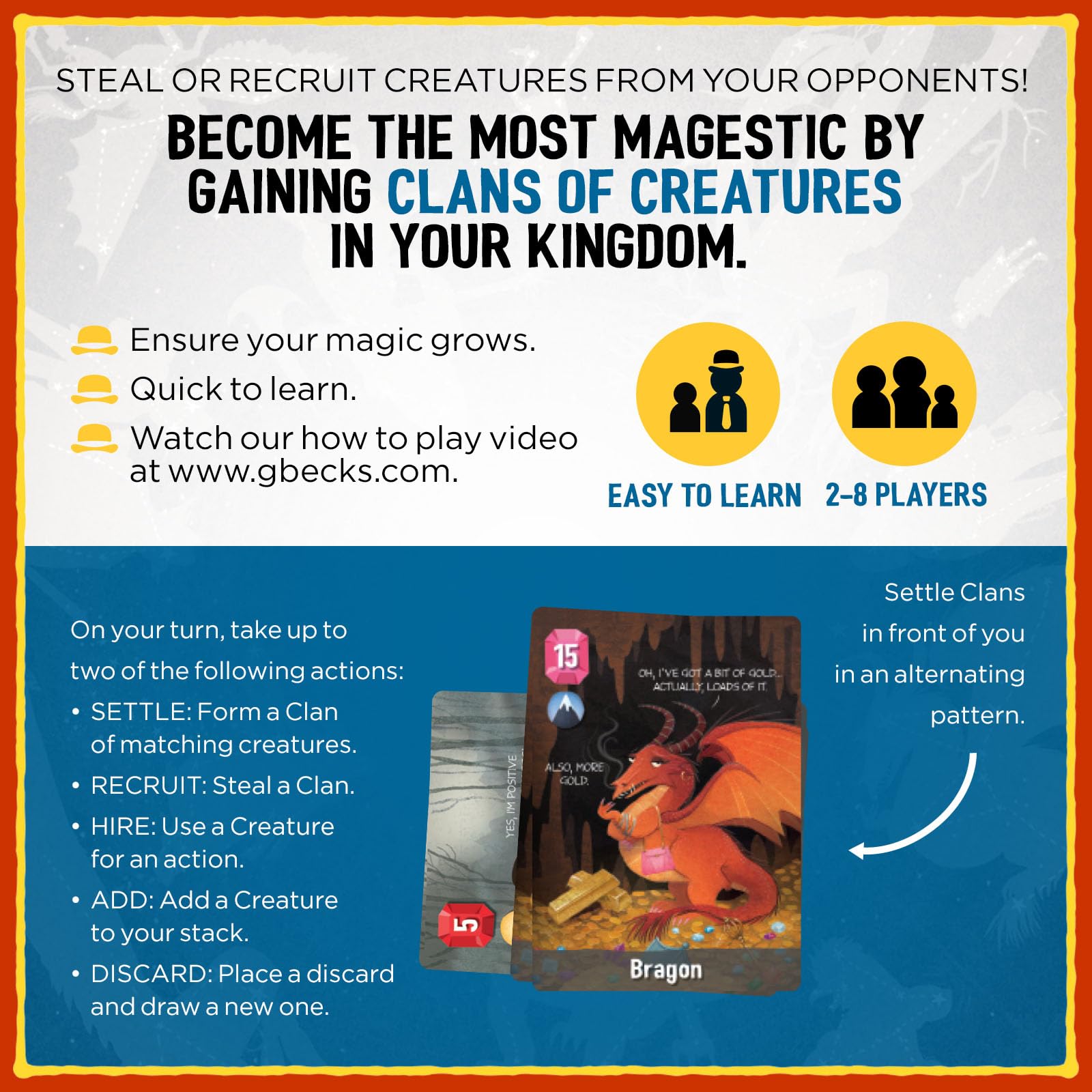 Cover Your Kingdom | Cover Your Assets New & Very Obnoxious Brother | A Magically Malicious Party Game for 2-8 Players 9+