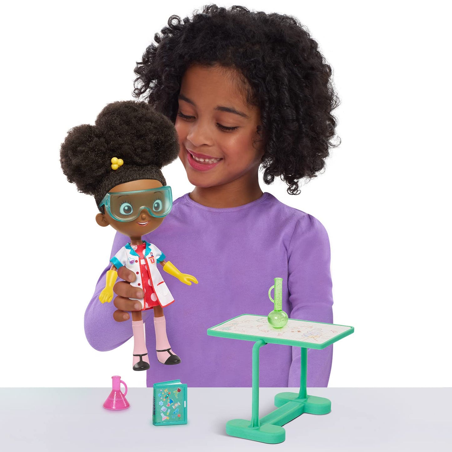 Just Play Ada Twist, Scientist Ada Twist Lab Doll, 12.5 Inch Interactive Doll with Research Lab Accessories, Talks and Sings the ''The Brainstorm