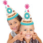Big Dot of Happiness Donut Worry, Let’s Party - Cone Happy Birthday Party Hats for Kids and Adults - Set of 8 (Standard Size)