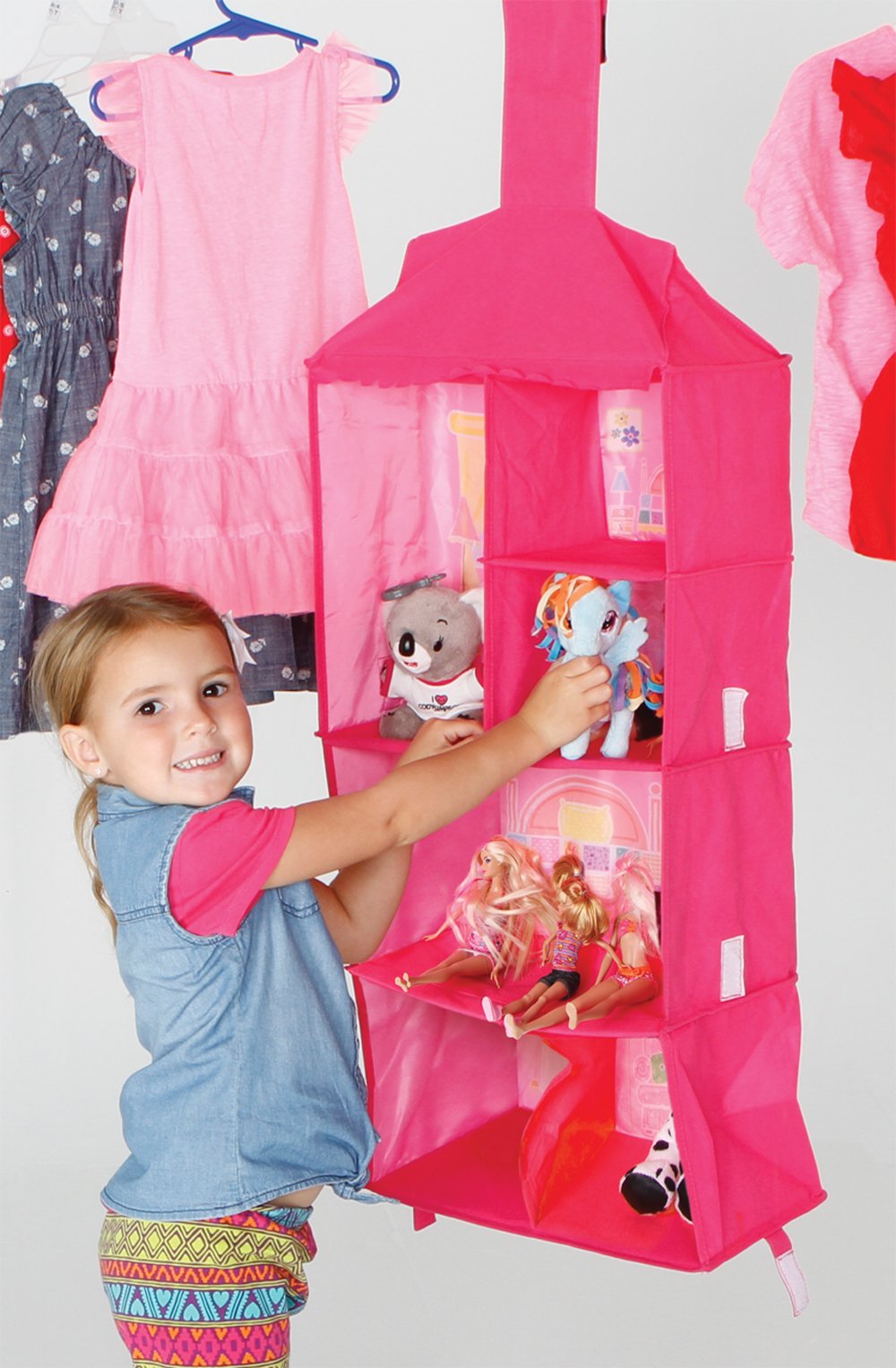 Toytainer Closet Dollhouse Play N' Store