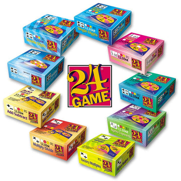 24 GAME 96-Card Deck: Algebra/Exponents Math Card Game