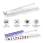 czzwak Mahjong Rack with Pushers, 4-Piece Premium Acrylic Mahjong Racks with Built-in Pushers & Rotating Bases - Crystal-Clear Set for Easy Play