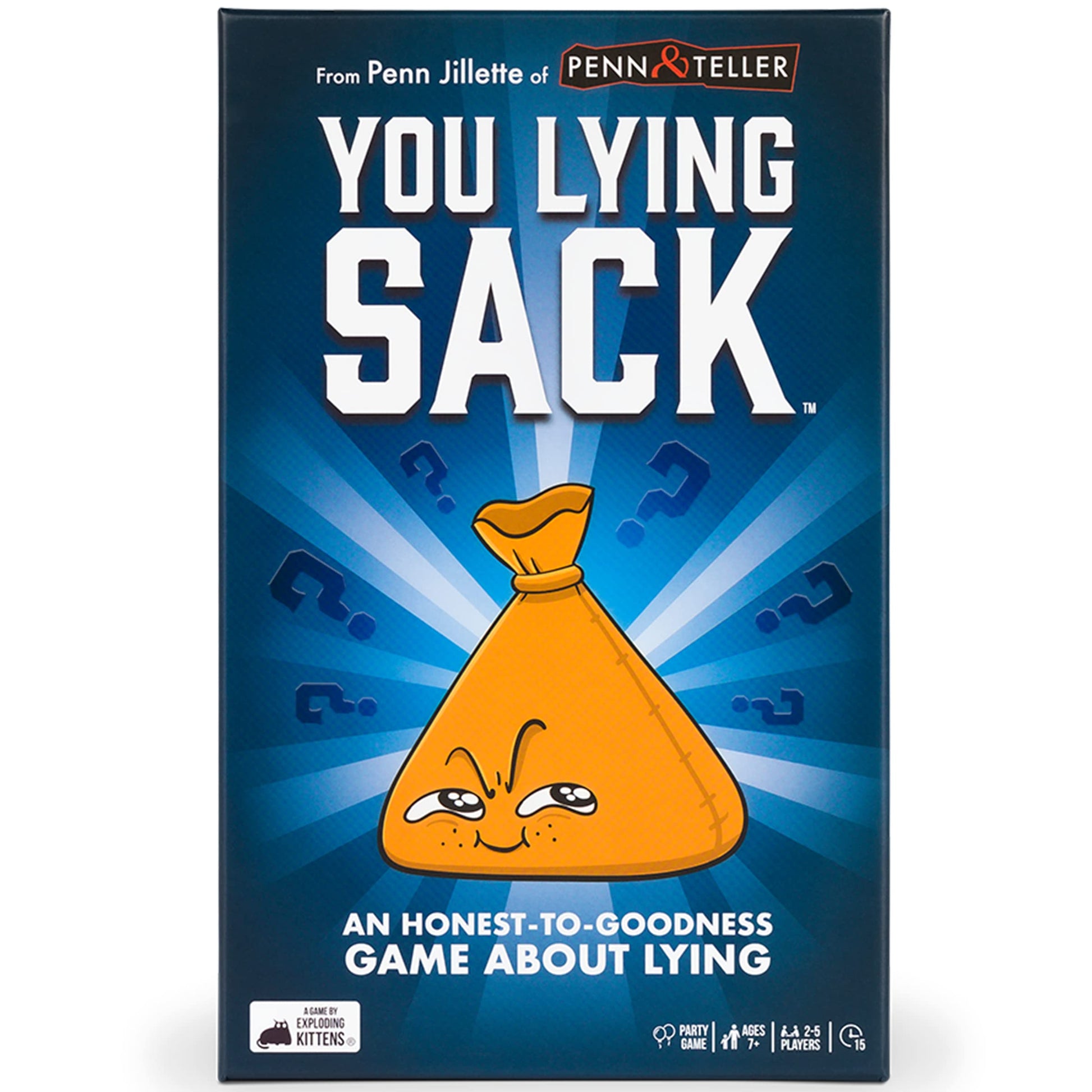 Exploding Kittens You Lying Sack 2-5 Players - Ages 7+ - 15 Minutes to Play - Bluffing Board Game - Party Game, Family Game Night, Kid and Adult Board