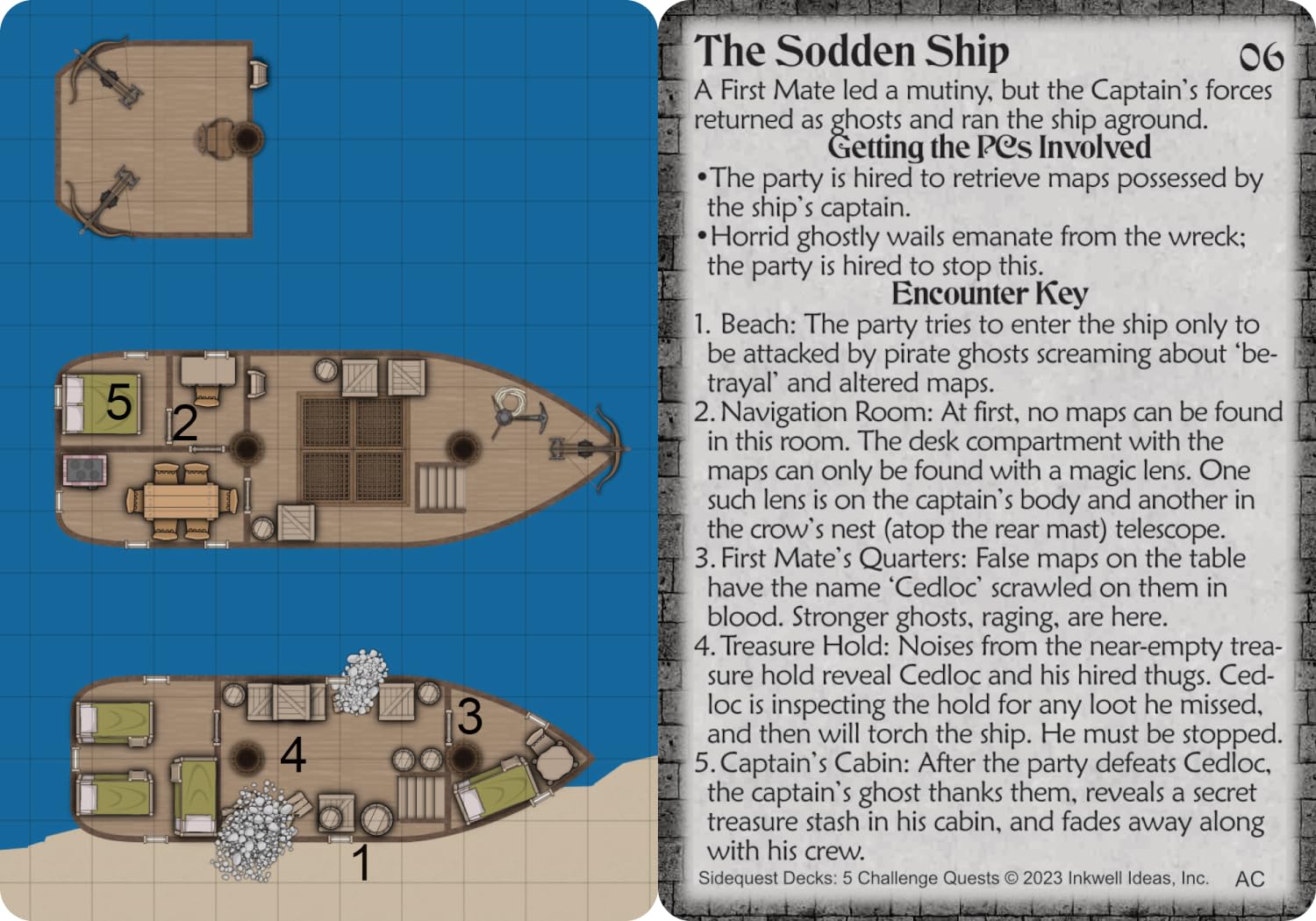 Inkwell Ideas Sidequest Decks: 5 Challenge Quests