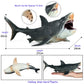 JOKFEICE Megalodon Shark Toy - Realistic Large Sea Creature Figurine, Early Educational Toys, Prehistoric Shark Cake Topper, Perfect for Kids Birthday