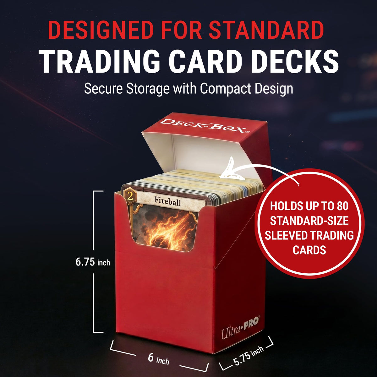 Ultra Pro Multicolor Deck Box for Trading Cards, MTG & Pokémon, 5 Pack