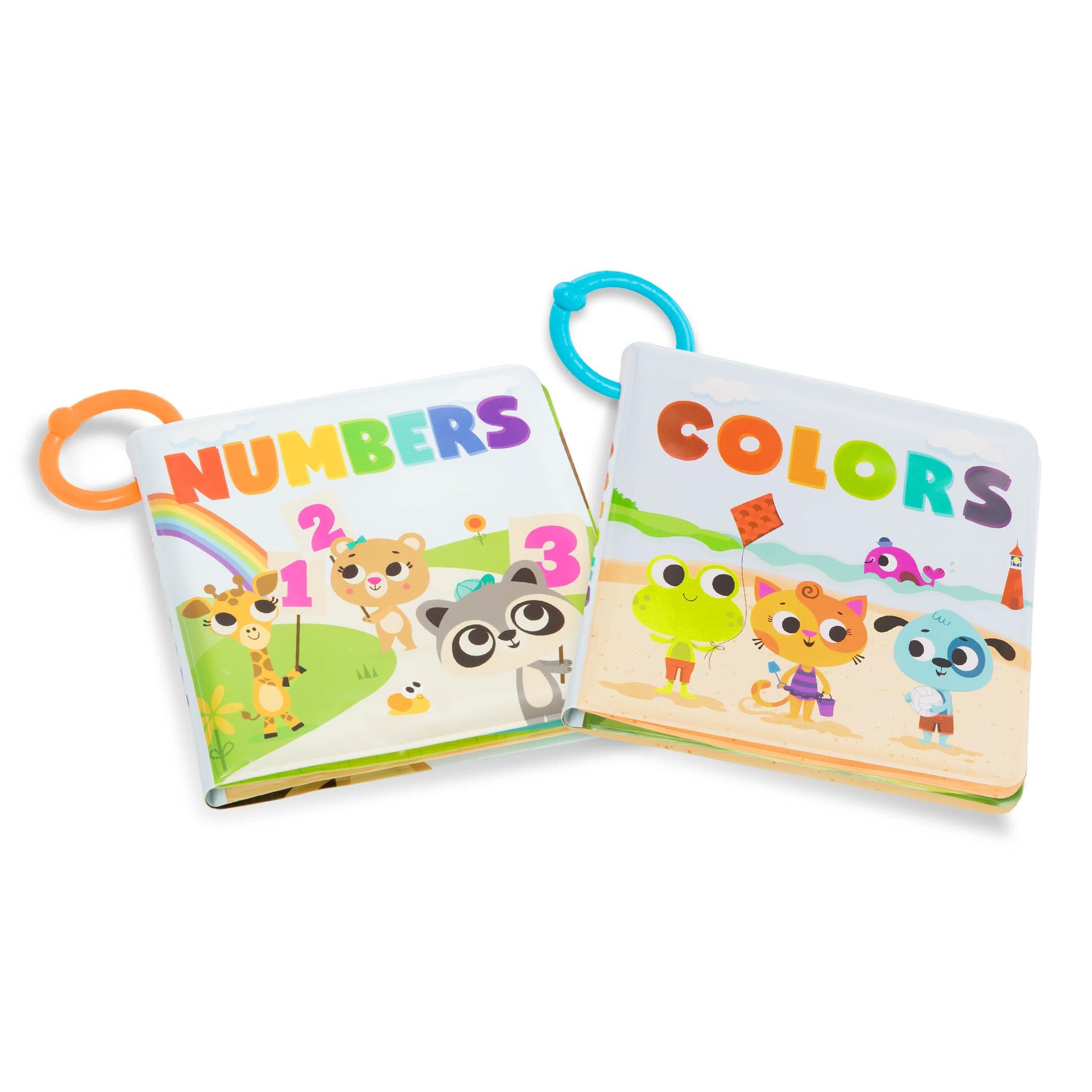 B. toys Bath Books, Tub Time Books 2-Pack, Waterproof Colors Numbers