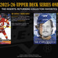 2025/26 Upper Deck Series 1 Hockey Trading Card Tin (Three Young Guns Rookie Cards Per Box)