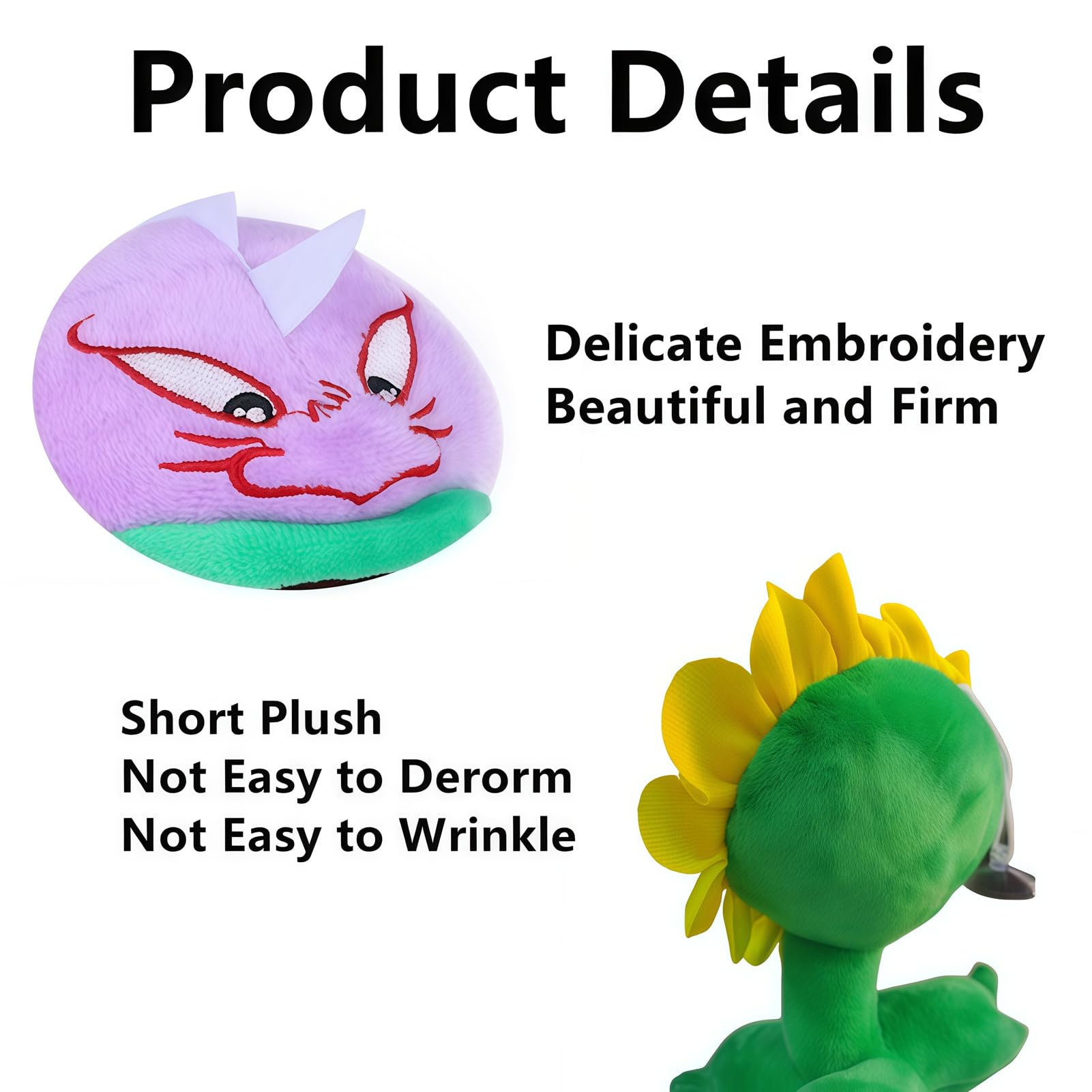 JHESAO 14 PCS Plants and Zombies Plush PVZ Zombies Plants Set Toys PVZ 1 2 Stuffed Soft Zombies Doll Zombies Plush Toy New