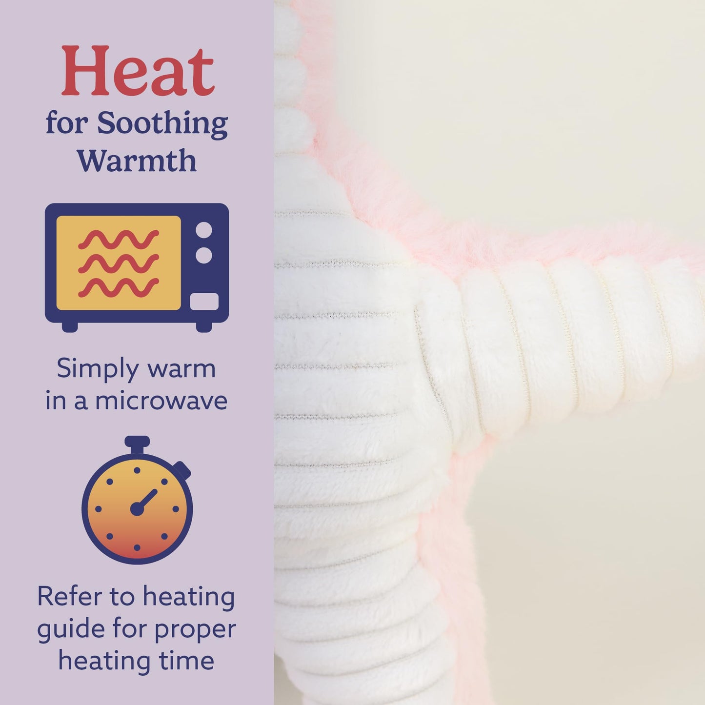warmies Microwavable & Weighted Stuffed Animals, Starfish - Heated Stuffed Animal Plushie for Warmth & Comfort - Cute Soft Plush Toys for Adults