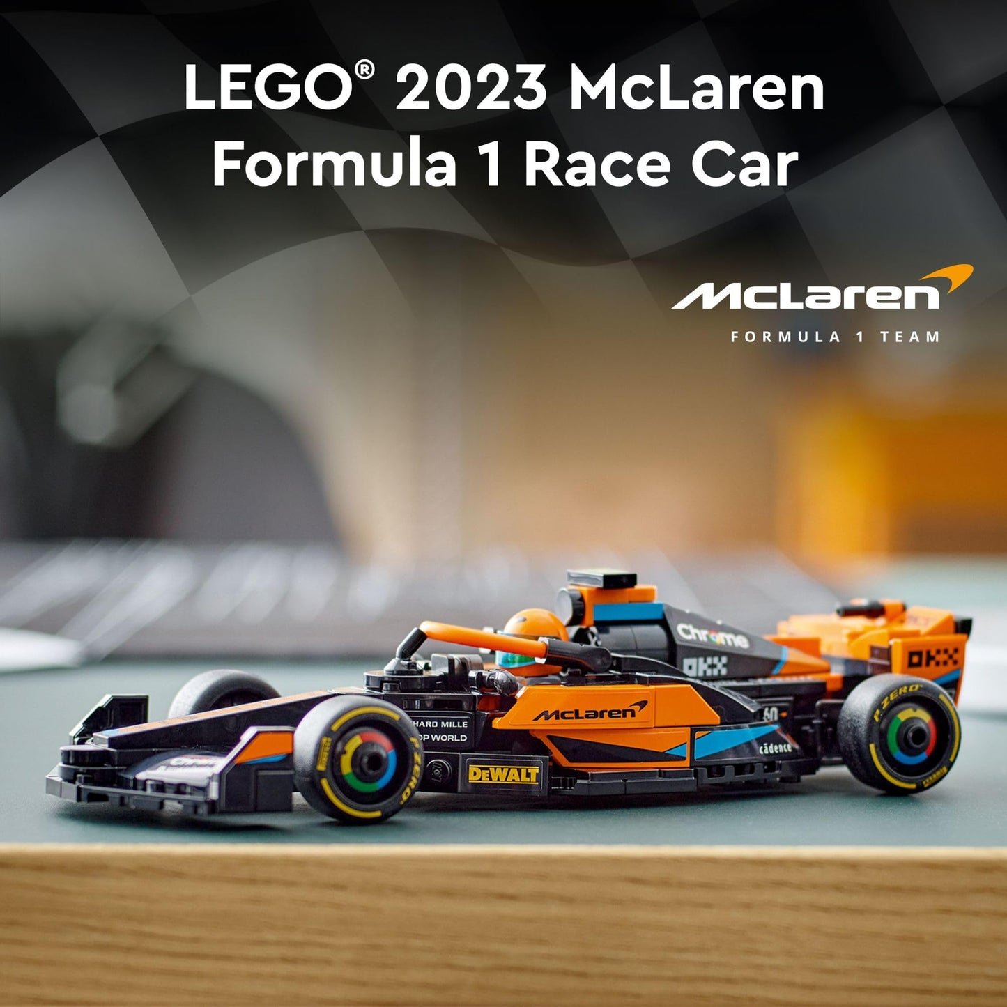 LEGO Speed Champions 2023 McLaren Formula 1 Race Car Toy for Play and Display, Buildable McLaren Toy Set for Kids, F1 Toy Gift Idea for Boys and Girls