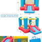 GoGoBounce Inflatable Bounce House with Water Slide & Air Blower, 103"x 78"x 64" Outdoor Bouncy Castle for Kids Ages 3-10, Durable Oxford Fabric