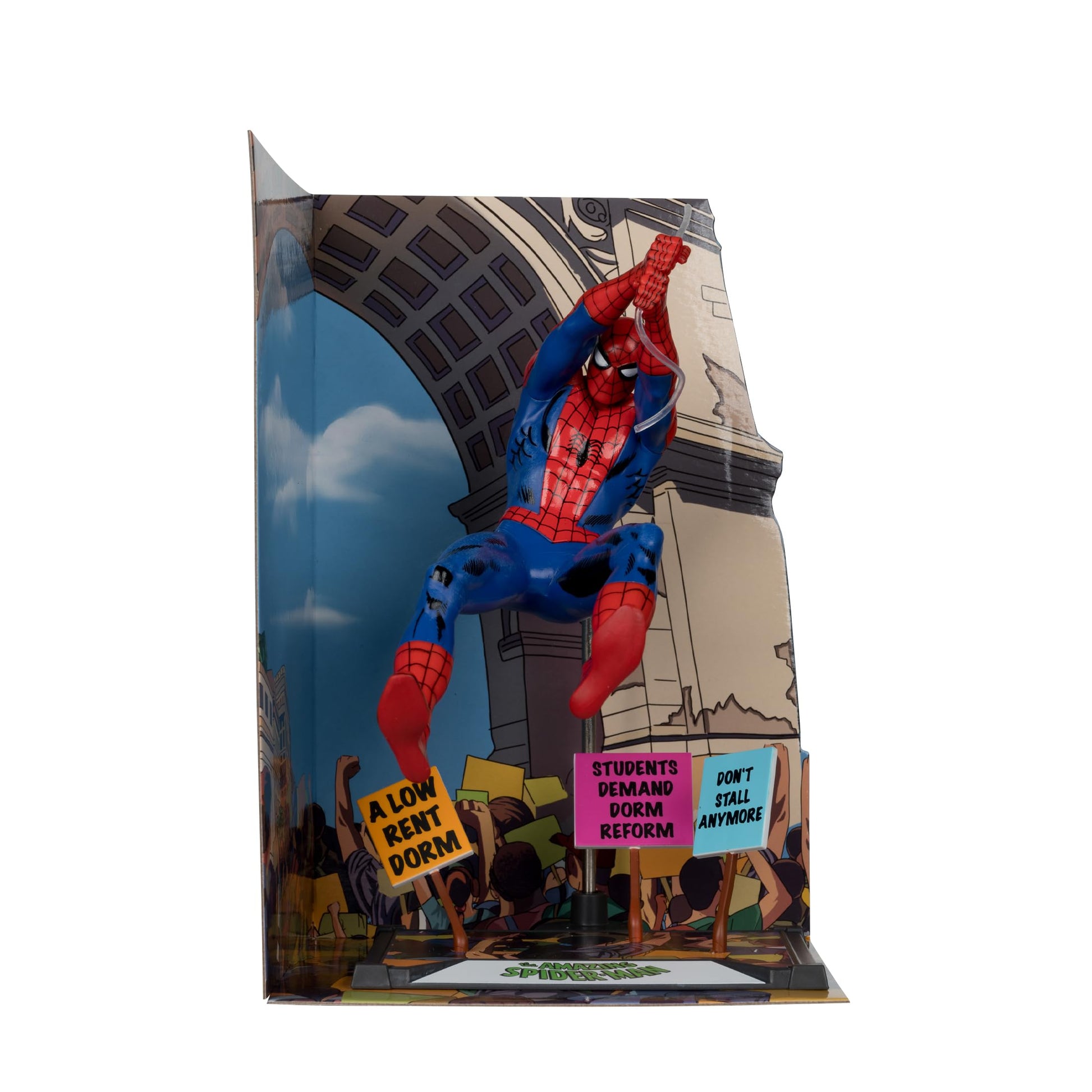 Marvel Collectible 7 Inch Statue Figure 1/10 Scale Posed Scene - Amazing Spider-Man #68 Gold Label