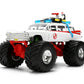Jada Ghostbusters Ecto-1 Monster Truck Toys - Hollywood Rides Die-cast Vehicle, Opening Doors, 1:24 Scale, Ages 8+
