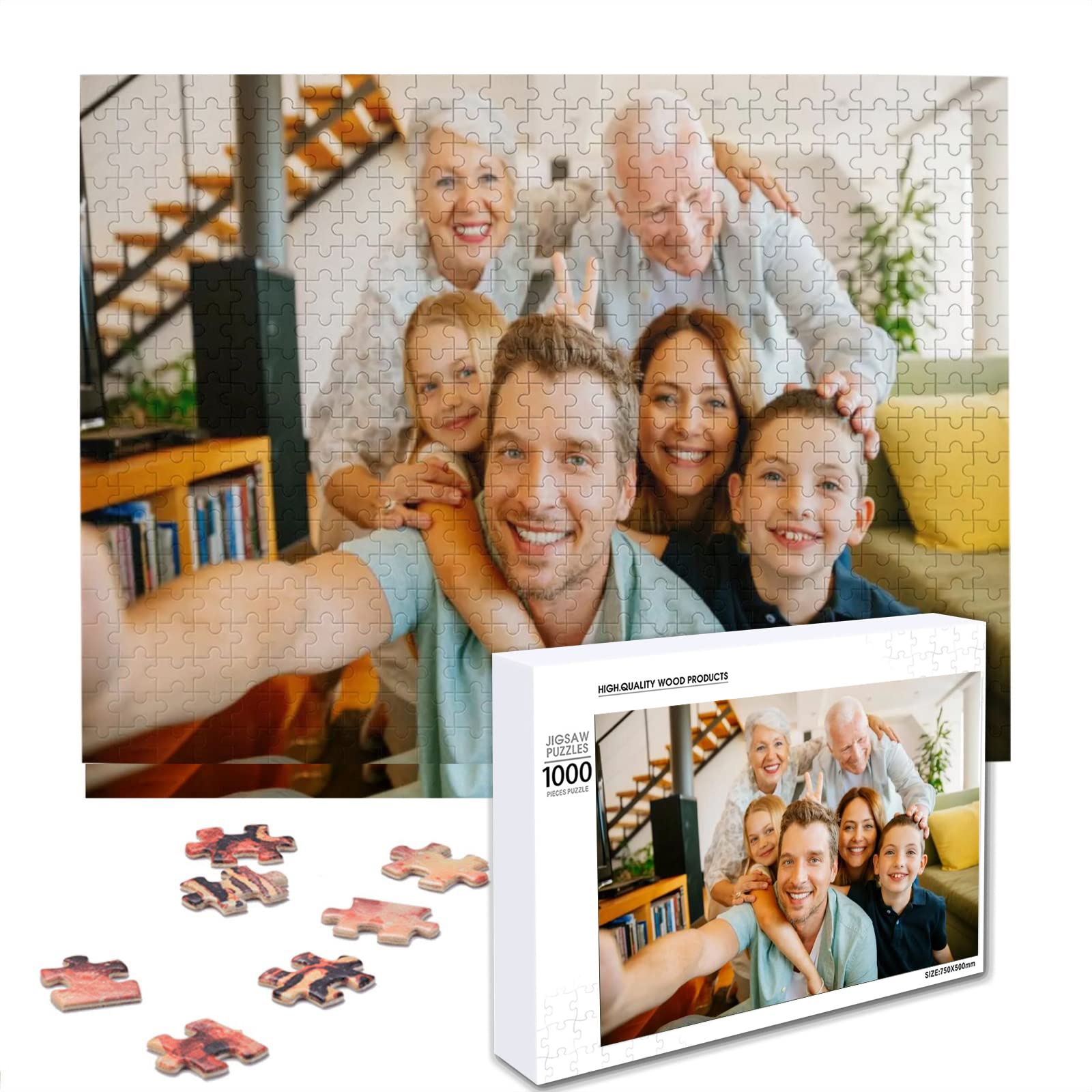 ATOOZ Custom Puzzles from Photos 1000 Pieces Personalized Puzzle