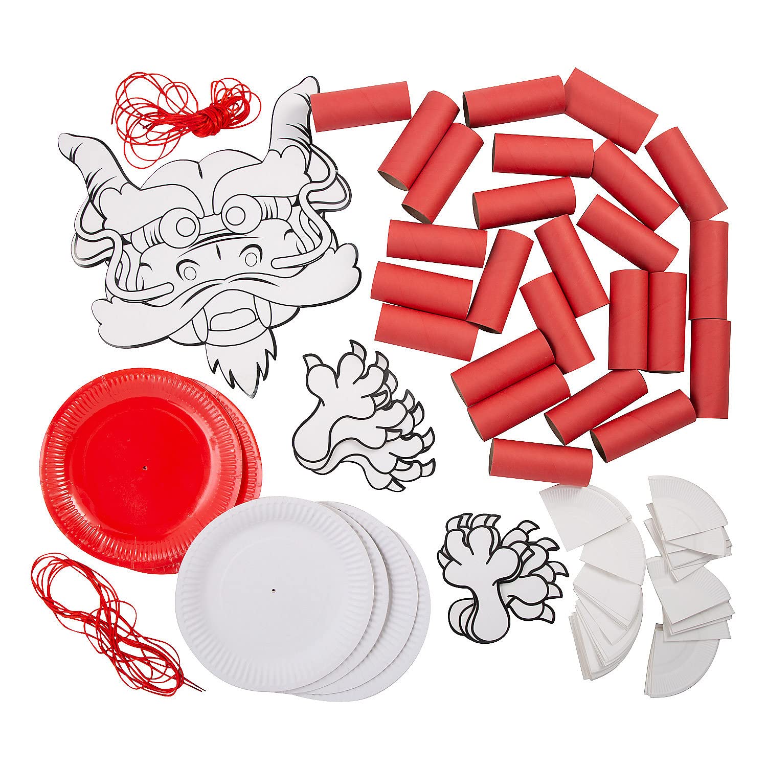 Fun Express Hanging Lunar New Year Dragon Craft Kit - Makes 1