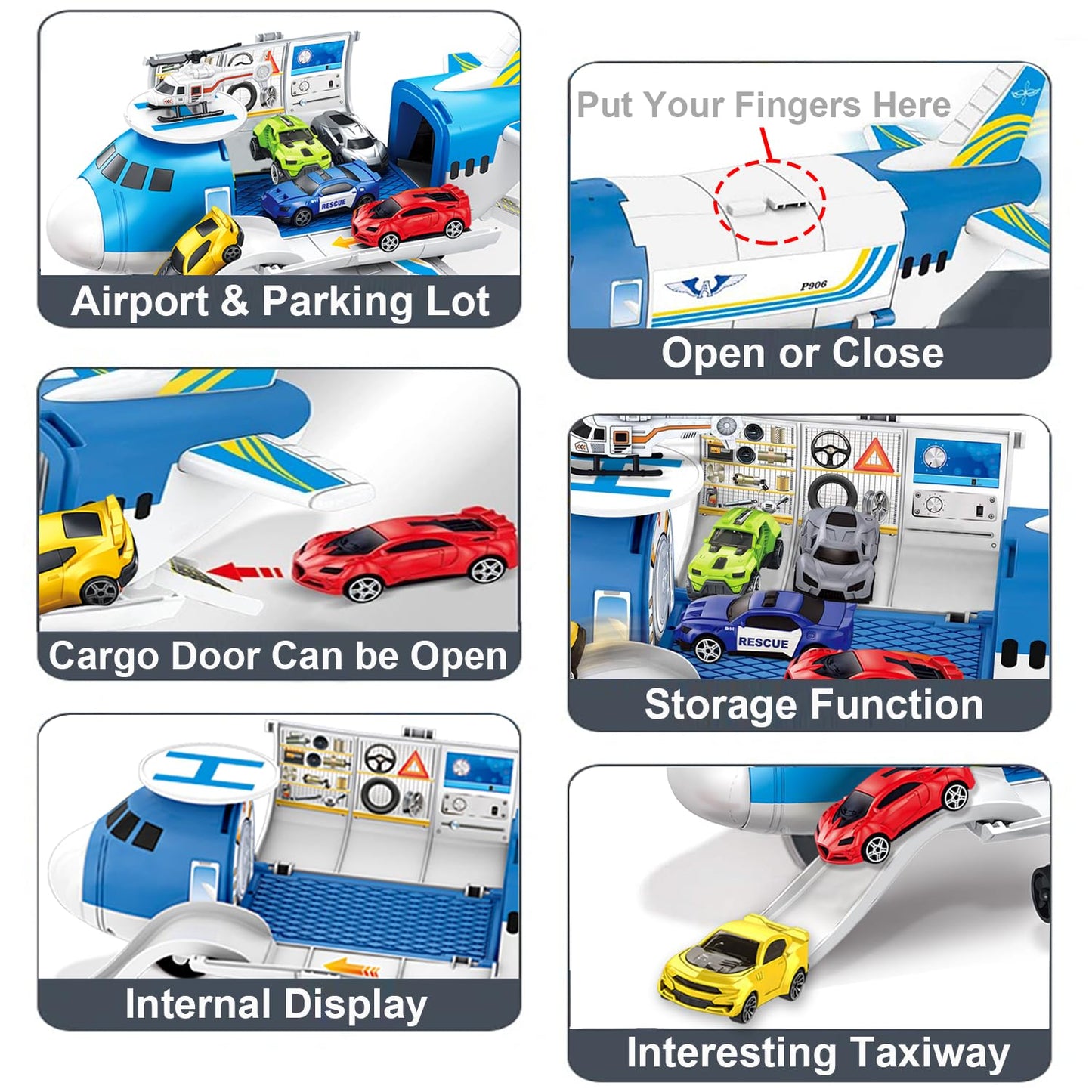 Airplane Toy, Airplane Toys for 3 Years Old, Airplane for Toddlers, Toys for 3+ Year Old Boys, Toy Airplane for Boys Age 4-7, 3+ 4 5, Aeroplane Toy