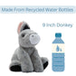 The Petting Zoo Floppy Donkey Stuffed Animal Plushie, Gifts for Kids, Wild Onez Wildlife Animals, Donkey Plush Toy 9 Inches