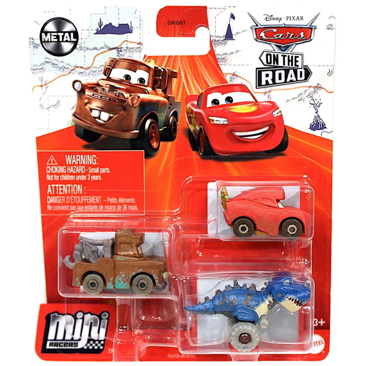 Disney Cars On The Road Mini Racers Road Trip Park 3-Pack