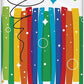 Multicolor Rainbow Ribbons Birthday Plastic Rectangular Table Cover (54" x 84"), Chic Design & Reusable - Perfect For Parties & Celebrations, Pack