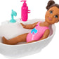 Barbie Skipper Babysitters, Inc. Playset with Brunette Doll, Brunette Toddler Doll, Bathtub & 6 Accessories Including a Rubber Duckie