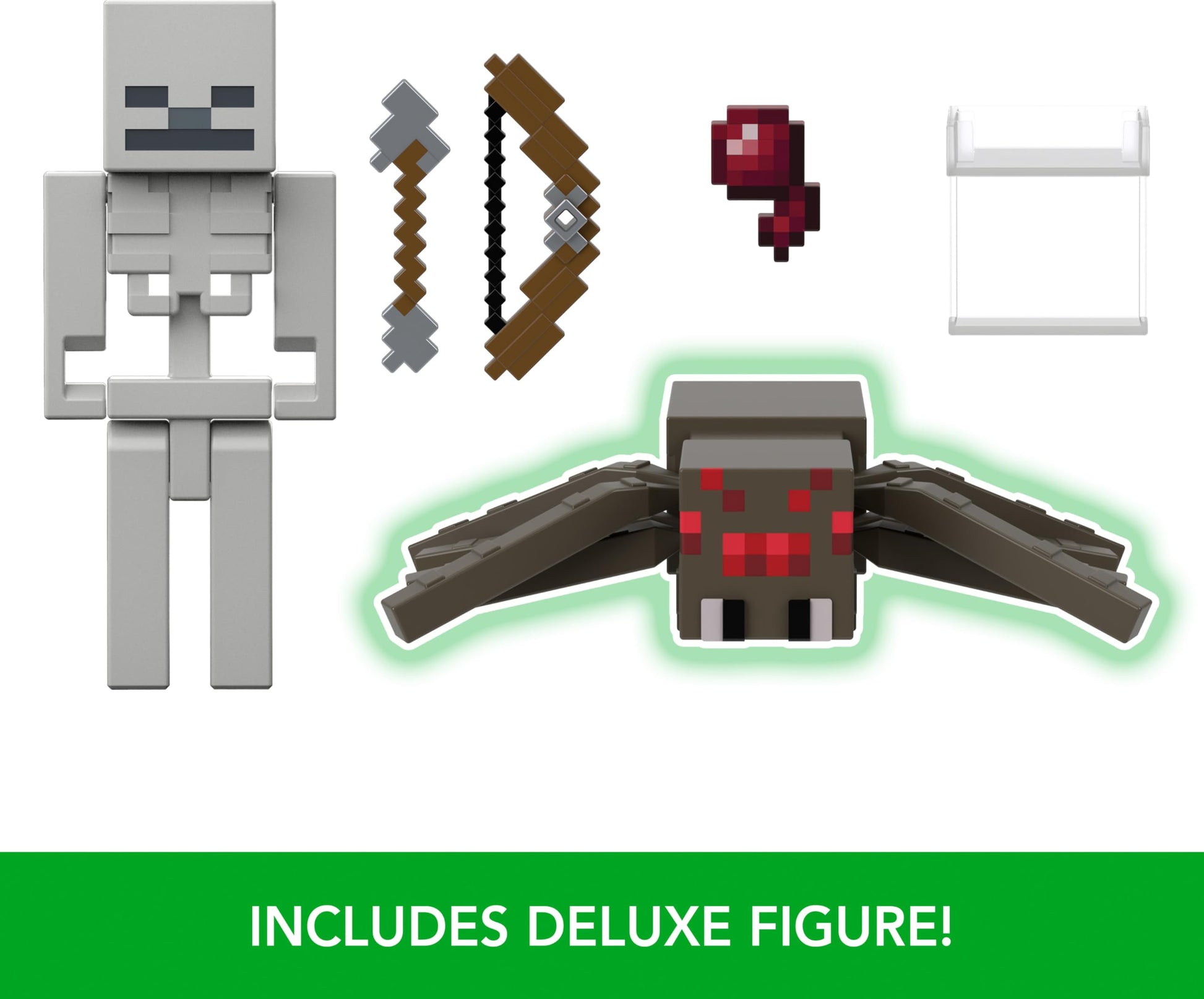 Mattel Minecraft Toys, 3.25-inch Action Figure 2-Packs, 2 Figures and 2 Accessories, Collectible Gifts for Kids, HLB29