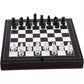 Luxury Glass Chess Set for Adults - 2 Extra Queens, Premium Leather Storage Case with 13.2” Chessboard Elegant Board Game Gift
