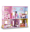 WISESTAR Large Princess Castle 3D Puzzles Model Dollhouse Kits for Girls, 92PCS Fairytale House with Furniture, Educational Toy Birthday for Kids