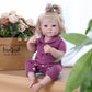 Tookyhill Baby Doll, 18 Inch Realistic Reborn Baby Doll, Weighted Soft Vinyl Body, Poseable Lifelike Newborn Doll with Outfit & Bear Toy Accessory