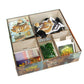 The Broken Token Game Organizer Compatible with King of Tokyo - Wooden Game Organizing Box with Multiple Trays