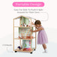 Delta Children Moveable Mansion Dollhouse - 360-Degree Play Dollhouse with Wheeled Base - Includes 16 Accessories - Fits 12-inch Dolls - Pretend Play